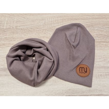 Bavlnená čiapka + tunelový šál