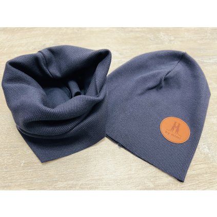 Bavlnená čiapka + tunelový šál