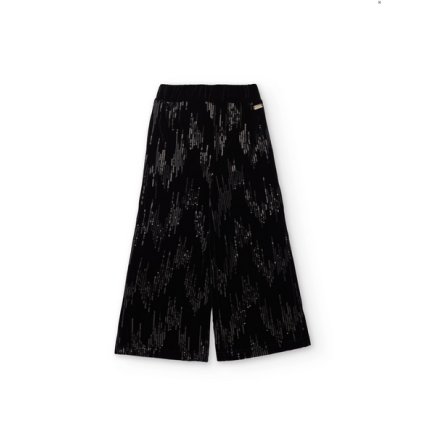 Dievčenské voľné nohavice s flitrami