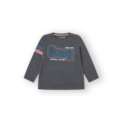 Chlapčenské tričko dlhý rukáv - Sivá (Veľkosť 158)