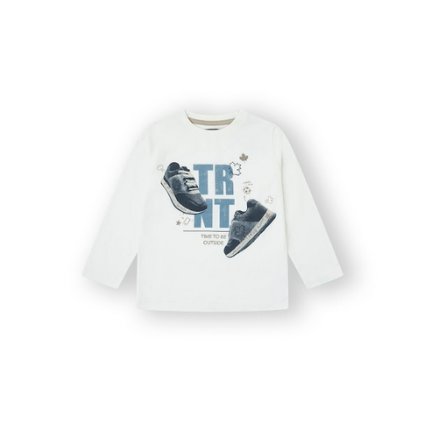 Chlapčenské tričko dlhý rukáv - Cream (Veľkosť 158)