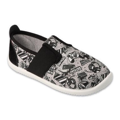 Chlapčenské papuče BEFADO SOFTER - barefoot - Sivá (Veľkosť 29)