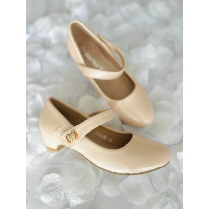 Perleťové dievčenské balerínky - Ružová (Veľkosť 36)