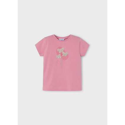 MAYORAL basic dievčenské tričko krátky rukáv - Ružová (Veľkosť 116)