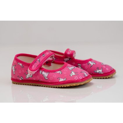 Barefoot dievčenské papuče - Ružová (Veľkosť 31)
