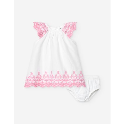 Dievčenské letné šaty elegantné - Biela (Veľkosť 80)