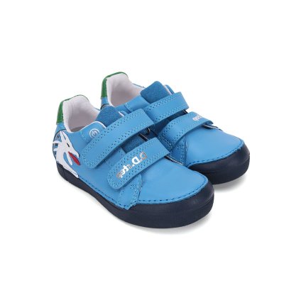 LED svietiaca chlapčenská obuv D.D.STEP - Modrá (Veľkosť 30)