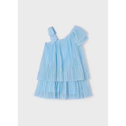 MAYORAL dievčenské letné šaty-elegantné - Modrá (Veľkosť 140)