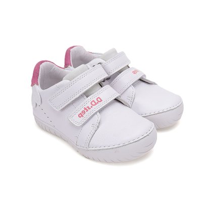 Celokožená dievčenská obuv D.D.STEP - Biela (Veľkosť 27)