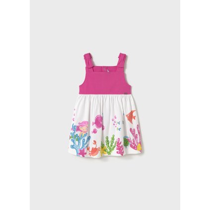 MAYORAL dievčenské letné šaty - Cyklámenová (Veľkosť 86)