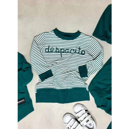 Chlapčenské tričko s dlhým rukávom Despacito - Zelená (Veľkosť 110)