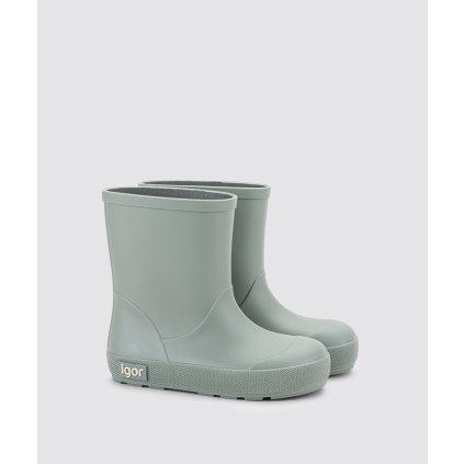 Detské barefoot gumáky IGOR - Zelená (Veľkosť 32)