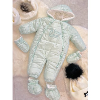 Detský zimný overal - Zelená (Veľkosť 80)