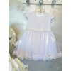 Exkluzívne dievčenské spoločenské šaty - Biela (Veľkosť 80)