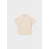 MAYORAL chlapčenská košeľa s krátkym rukávom - Cream (Veľkosť 86)