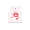 Dievčenské tričko bez rukávov - Ružová (Veľkosť 98)