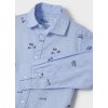 MAYORAL chlapčenská košeľa 4186-049 light blue - Modrá (Veľkosť 134)