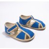 Detské barefoot prezúvky MILASH zatvorené - Modrá (Veľkosť 32)