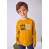 Chlapčenské basic tričko dlhý rukáv - Žltá (Veľkosť 134)