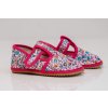 Barefoot dievčenské papuče SLIM - Ružová (Veľkosť 31)