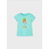 Dievčenské tričko s krátkym rukávom - Tyrkysová (Veľkosť 110)