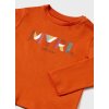 Chlapčenské basic tričko dlhý rukáv - Oranžová (Veľkosť 86)