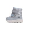 Dievčenská zimná obuv s membránou D.D.Step AQUA-TEX - Strieborná (Veľkosť 33)