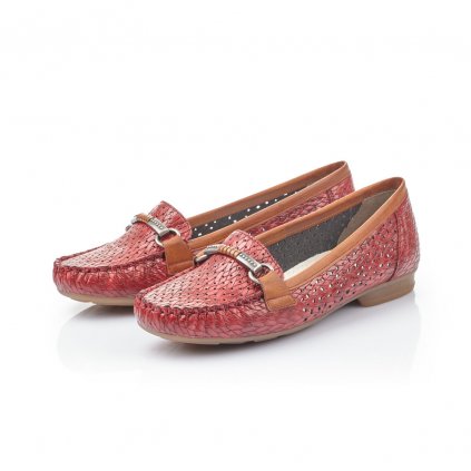 40055-35 RIEKER (Barva red/comb, Velikost 36)
