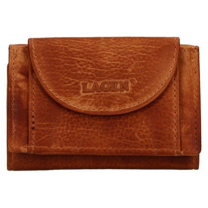 Dámská kožená peněženka mini  W-2030 Lagen caramel