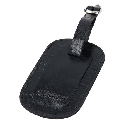 Kožená visačka na kufr 90010 BLK Lagen černá