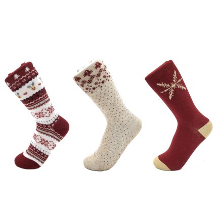 SNX9212 trojbalení béž/červ/červ Aura Via (Barva mix, Velikost 35-38)