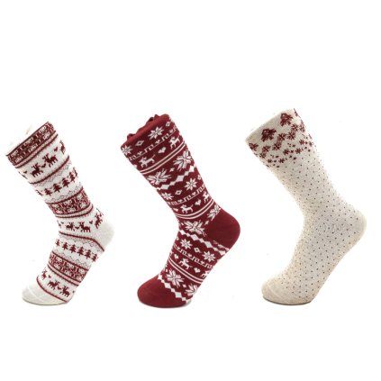 SNX9212 trojbalení bílá/červ/béž Aura Via (Barva mix, Velikost 35-38)