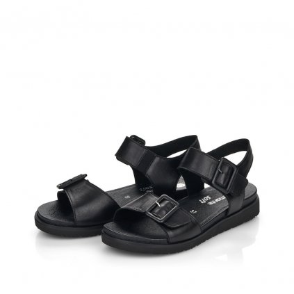 Dámské kožené sandálky D4063-00 Remonte černá