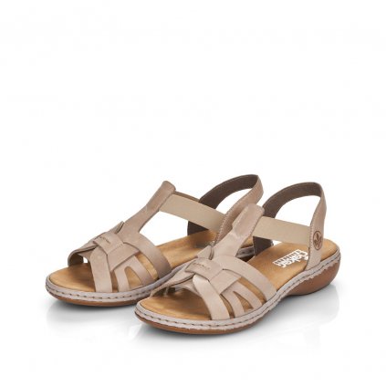 65918-62 Rieker (Barva beige, Velikost 37)