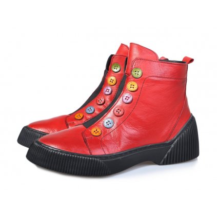 3100-497 červená IBERIUS (Barva červená, Velikost 37)