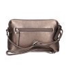 Dámská kožená kabelka Lagen LG022M tm. stříbrná