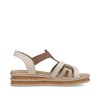 62918-62 Rieker (Barva beige kombi, Velikost 36)