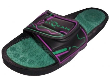 Masážní pantofle Klokan zelená p.