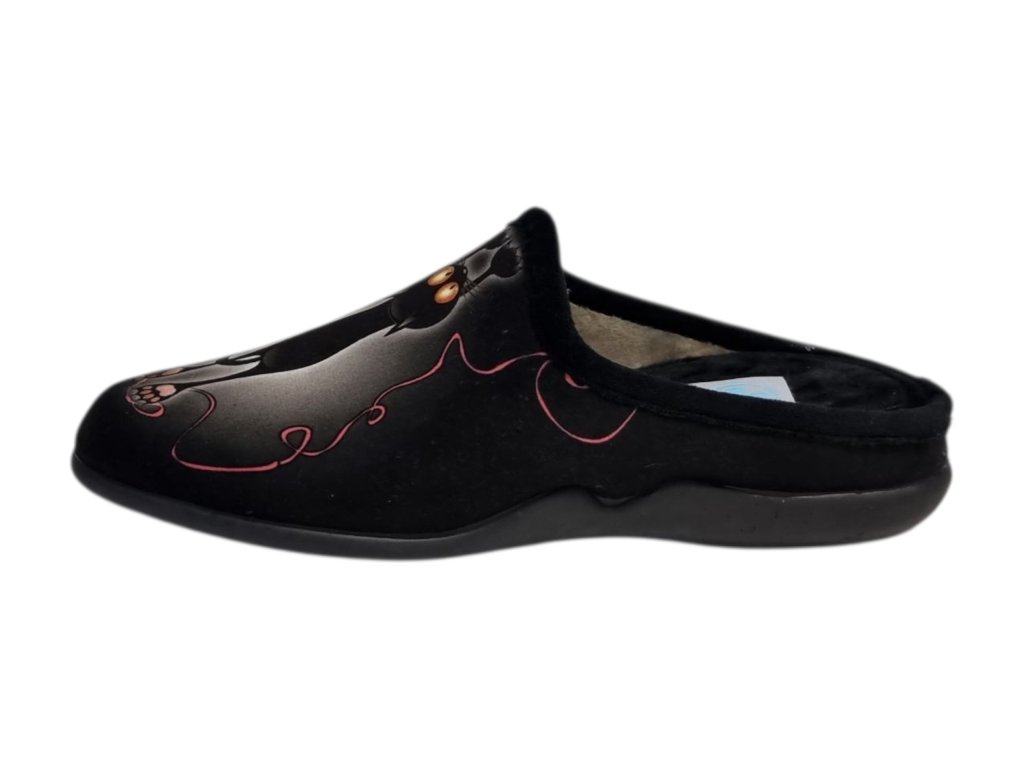 MEDI LINE dámské pantofle D17 SER. 22I-206 černé