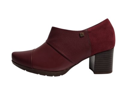 Piccadilly MAXI dámské polobotky 331030-11 bordové