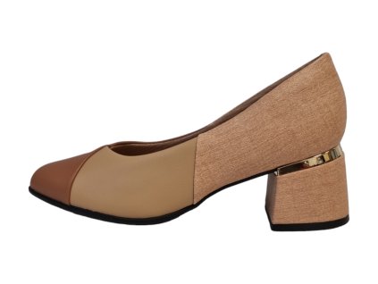 Piccadilly MAXI WIDEFIT dámské lodičky Joanete 748014-1 světle hnědé