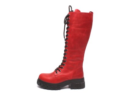 Urban ladies dámské kozačky 305426-T01 RED (Velikost 37)