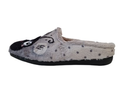 Dámské pantofle R26-16324 MEDI LINE šedé s beruškou