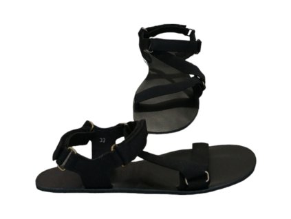 Dámské černé barefoot sandály BE LENKA