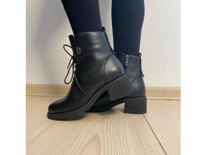 Dámské černé kotníkové boty LADIES L9803-G51191