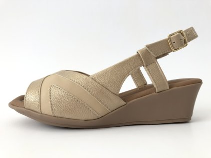 Piccadilly dámské sandály 153046-4 béžové