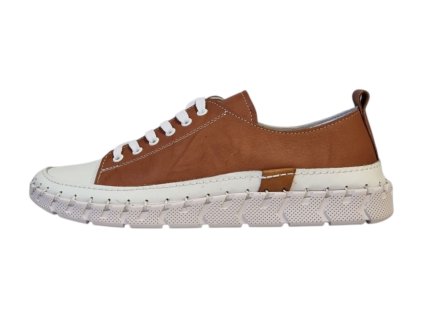 Urban ladies dámské kožené polobotky 240 hnědé