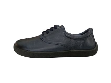 BEBARE London kožené barefoot boty 882 modré