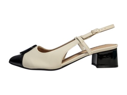 Piccadilly dámské lodičky 739085-1 krémové