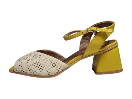 Piccadilly MAXI dámské sandály 715024-1 žluté